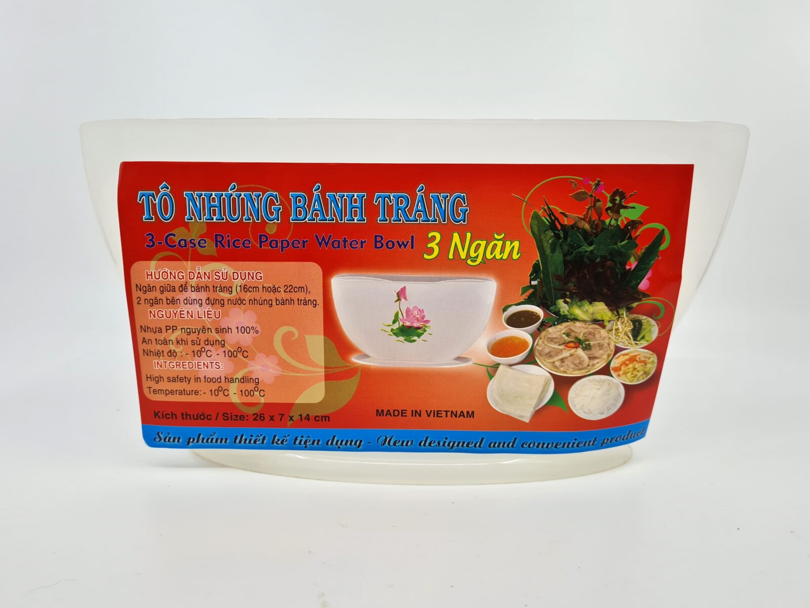 Rice Paper Water Bowl Hole For Making Spring Rolls Tô Nhúng Bánh Tráng ...